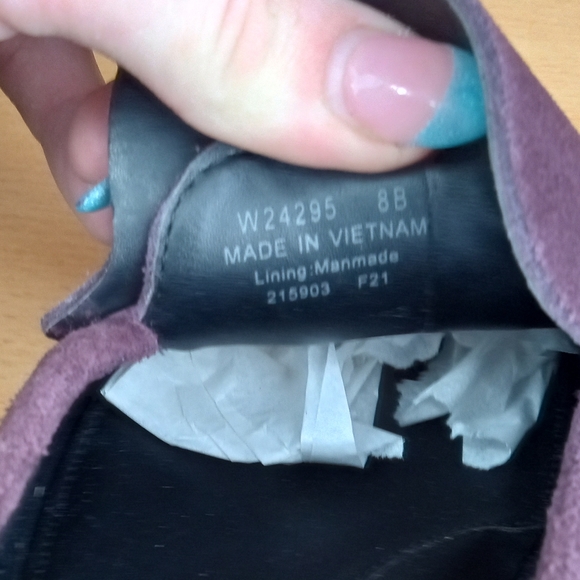 NWT Cole Haan 'Geneva' Waterproof Suede Penny Loafer in Pinot Angora Suede Sz.8B - Picture 12 of 16